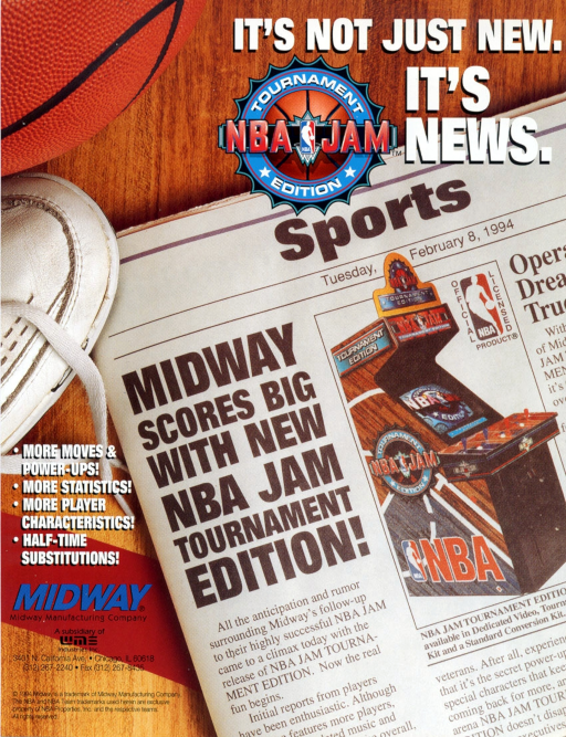 NBA Jam TE (rev 4.0 03-23-94) Game Cover